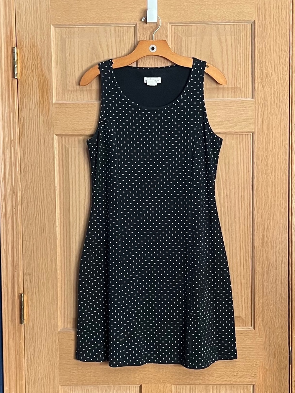 M Green Cotton Danish Polka Dot Tunic Dress